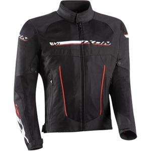 Geaca moto IXON T-Rex negru-alb-rosu