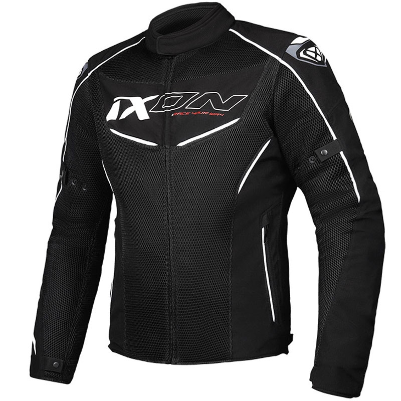 Geacă moto IXON Flicker negru-alb