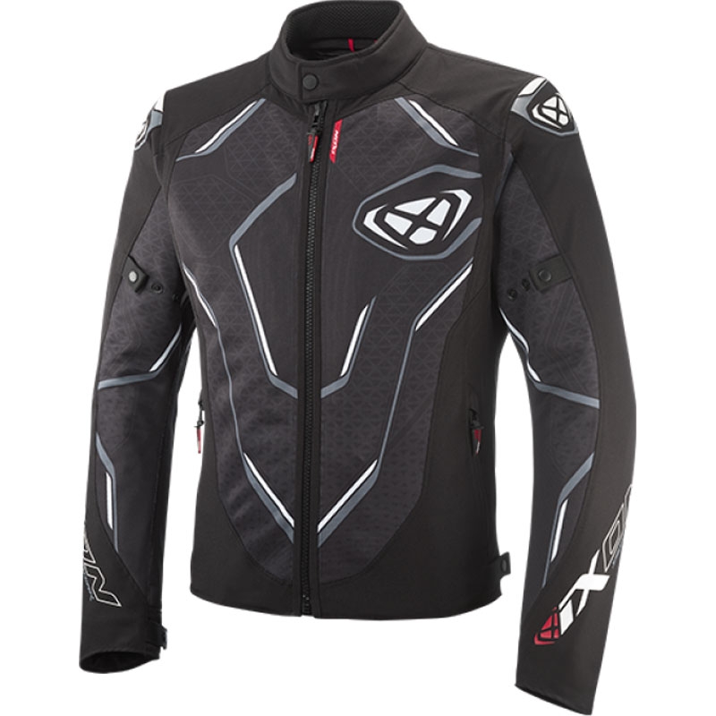Geaca moto IXON Demoniak negru-alb