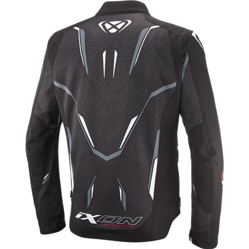 Geaca moto IXON Demoniak negru-alb