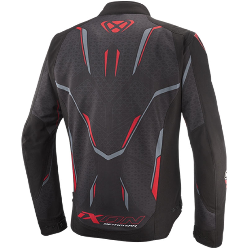 Geaca moto IXON Demoniak negru-rosu
