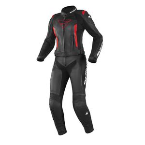 Salopeta de motocicletă pentru femei Shima Miura negru și roșu lichidare