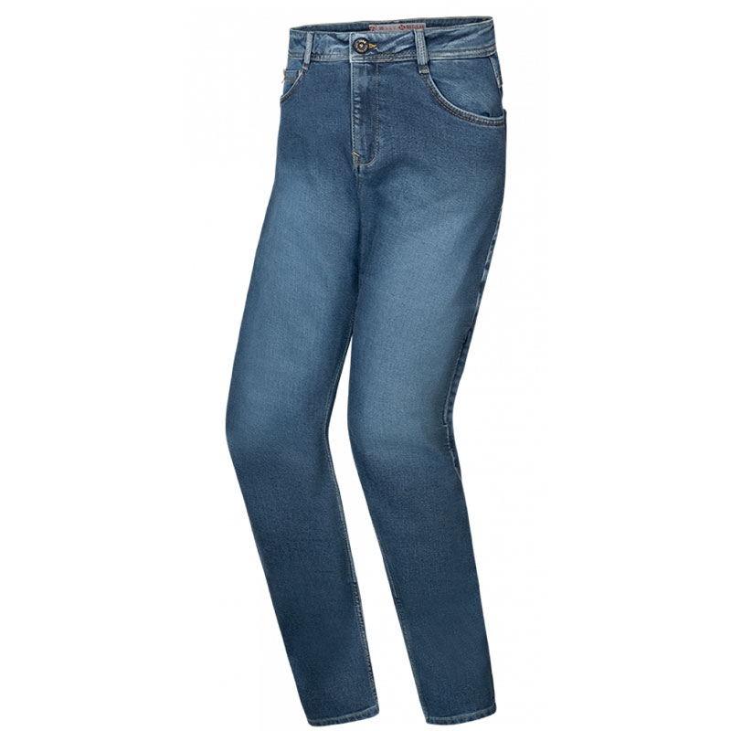 Blugi moto dama IXON Dany spalat albastru