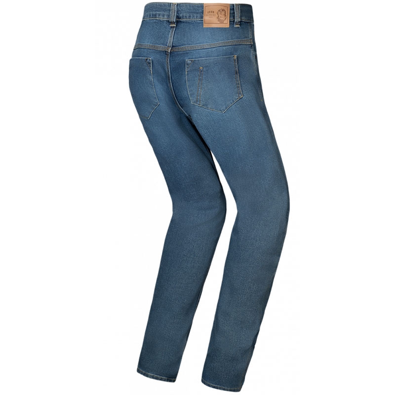 Blugi moto dama IXON Dany spalat albastru