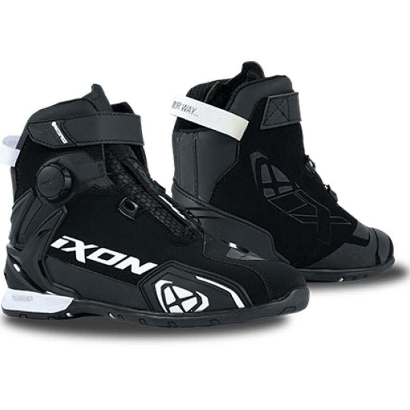 Ghete moto IXON Bull 2 WP negru-alb
