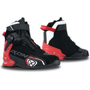 Ghete moto IXON Bull 2 WP negru-alb-rosu