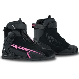 Ghete moto dama IXON Bull 2 WP negru-roz