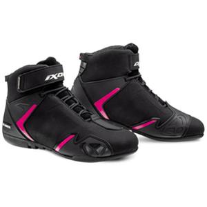 Ghete moto dama IXON Gambler WP negru-roz
