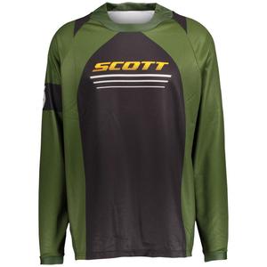 Tricou motocross SCOTT 350 X-PLORE negru-verde