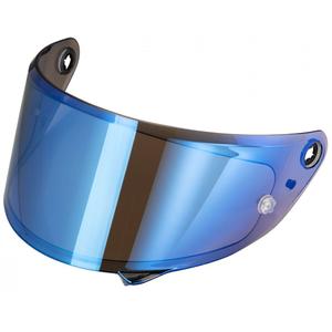 Plexiglass HJ-37 Pinlock pentru căștile HJC RPHA 91 oglindă albastru