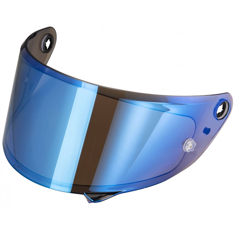 Plexiglass HJ-37 Pinlock pentru căștile HJC RPHA 91 oglindă albastru