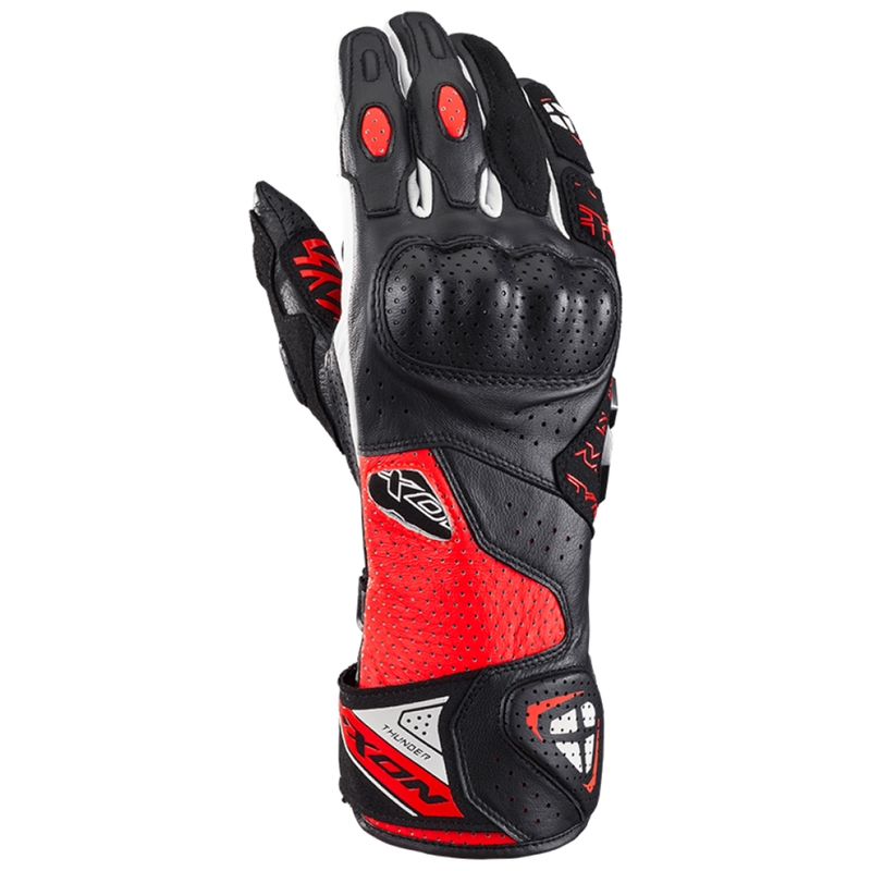 Mănuși moto IXON Thunder Air negru-roșu-alb