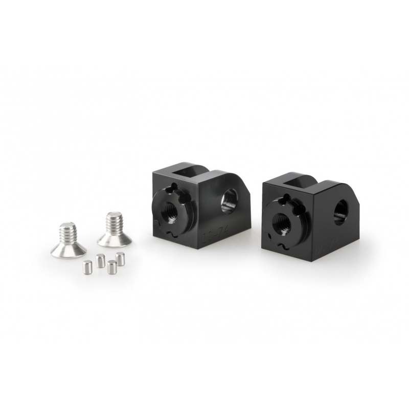 Footpeg adapters PUIG ajustabila Negru
