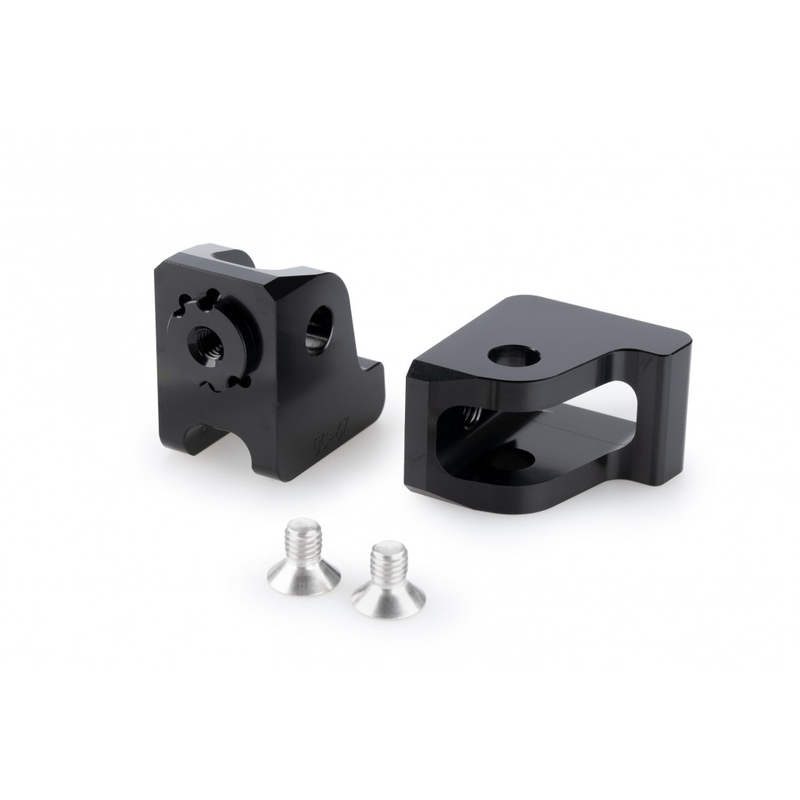 Footpeg adapters PUIG ajustabila Negru