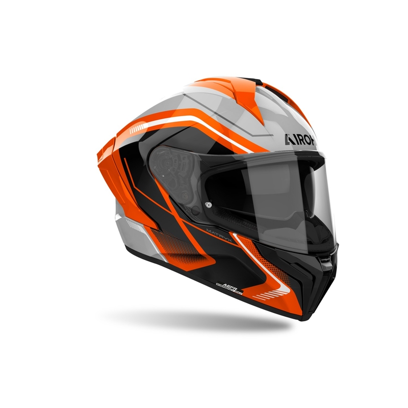 Cască de motocicletă integrală Airoh MATRYX Wide portocaliu lucios
