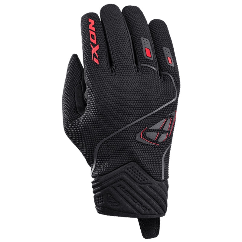 Mănuși moto IXON Hurricane 2 negru-roșu
