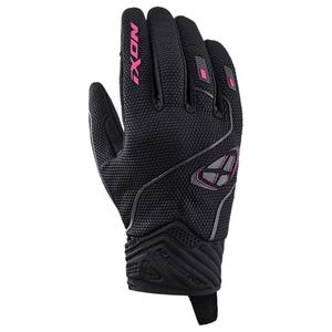 Manusi moto dama IXON Hurricane 2 negru-roz