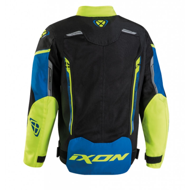 Geacă moto pentru copii IXON Striker Air negru-albastru-galben