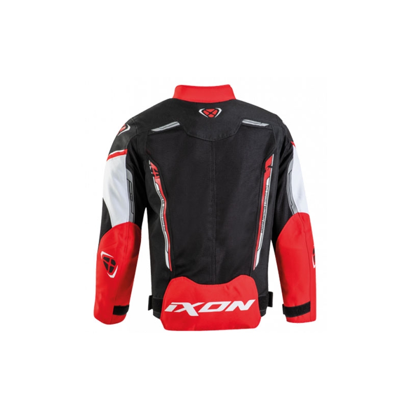 Geacă motociclistă pentru copii IXON Striker Air negru-roșu-alb