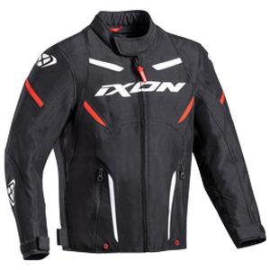 Geacă moto pentru copii IXON Striker alb-negru
