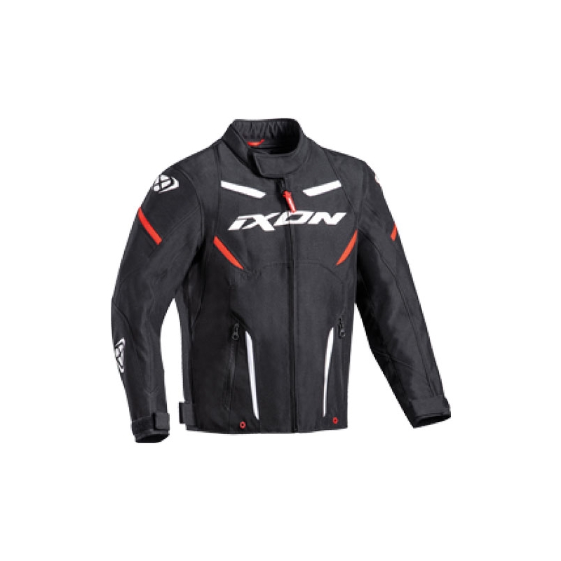 Geacă moto pentru copii IXON Striker alb-negru