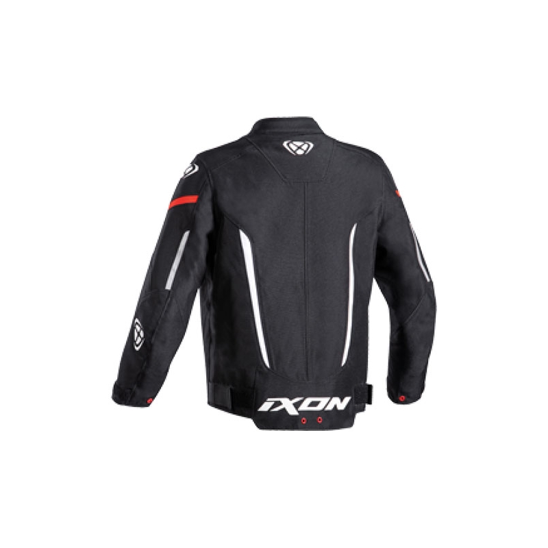 Geacă moto pentru copii IXON Striker alb-negru