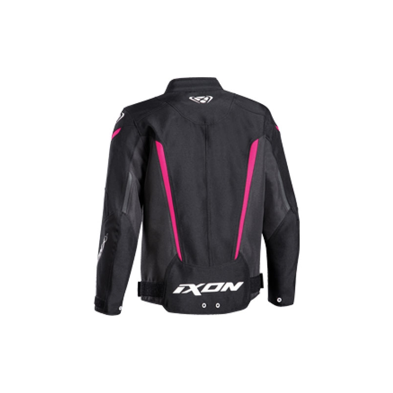 Geaca de motociclete pentru copii IXON Striker negru-roz