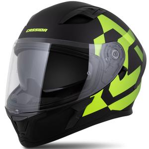 Cassida Cassida Orbit Grind integral negru mat-galben fluo