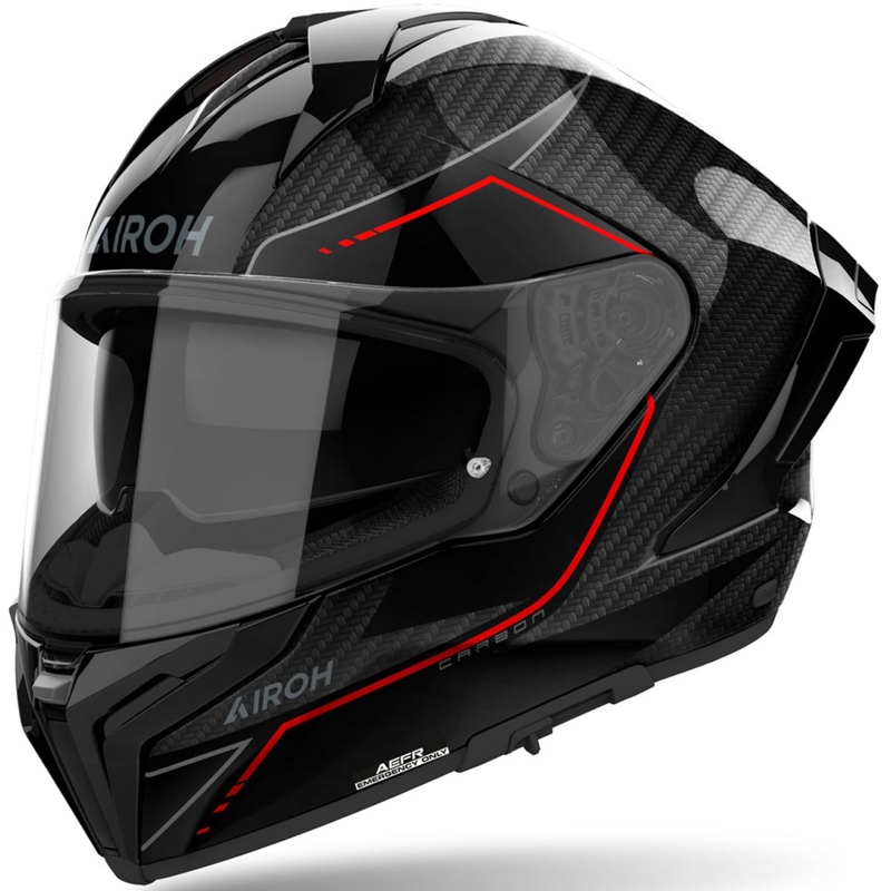 Casca integrala pentru motociclete Airoh MATRYX Carbon negru lucios