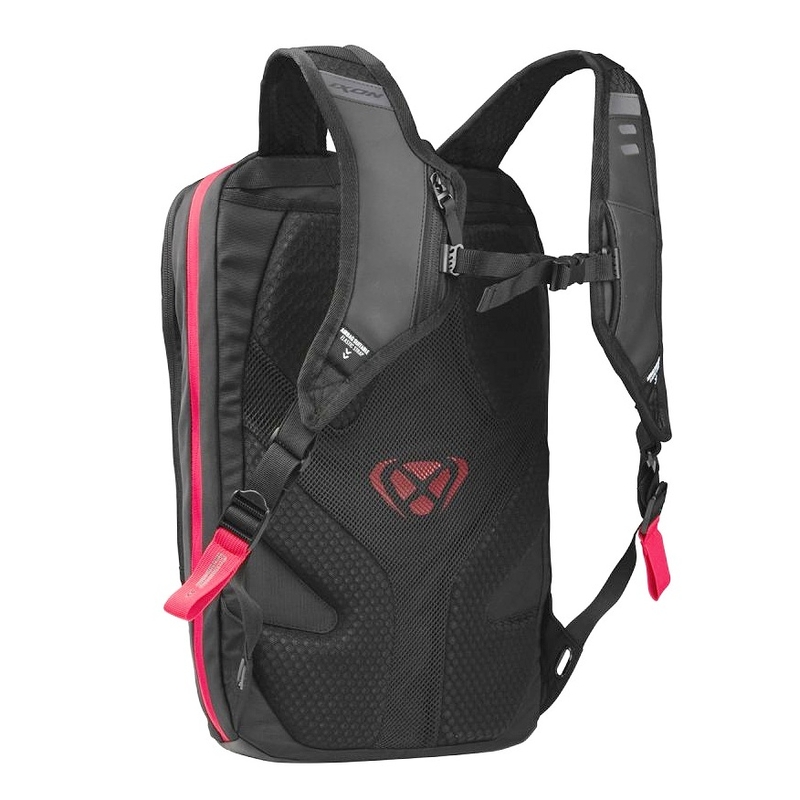 Rucsac moto IXON R-Laser 25 l negru-alb-rosu