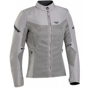 Geaca moto dama IXON Fresh Lady gri-bej
