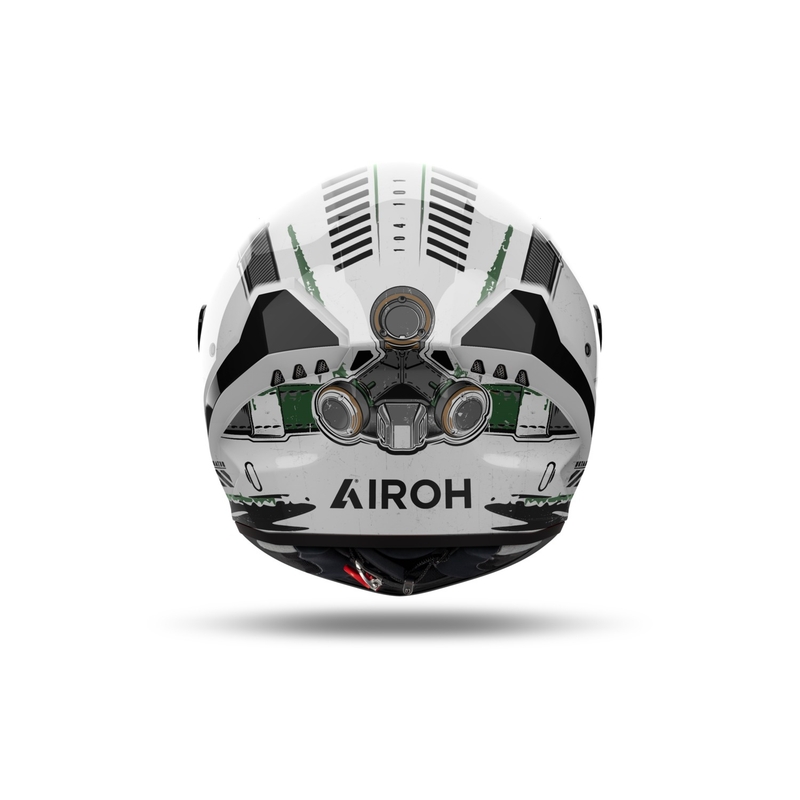 Casca integrală pentru motocicletă Airoh CONNOR Aligator alb-verde lucios