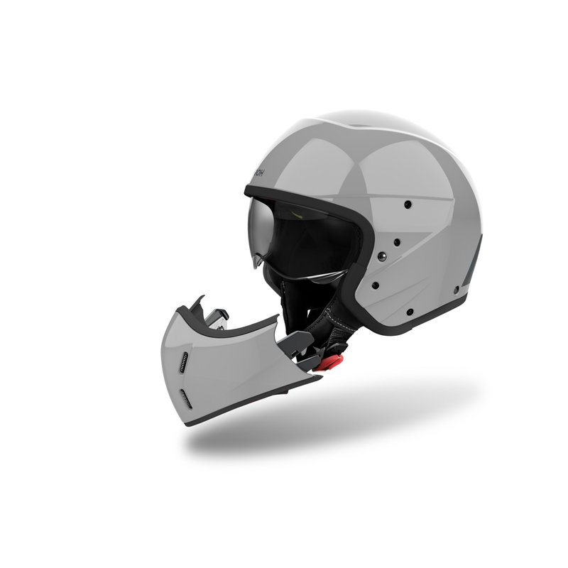 Casca moto modulara Airoh J110 Color gri ciment lucios