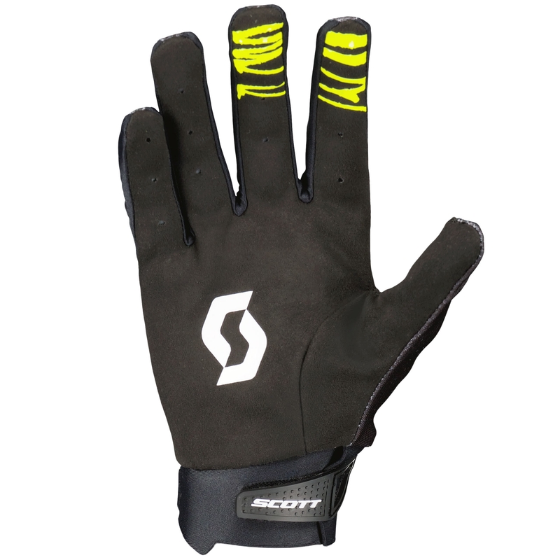 Mănuși de motocross SCOTT EVO DIRT negru-galben fluo