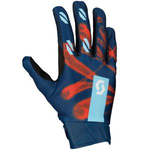 Mănuși de motocross SCOTT EVO DIRT albastru-roșu