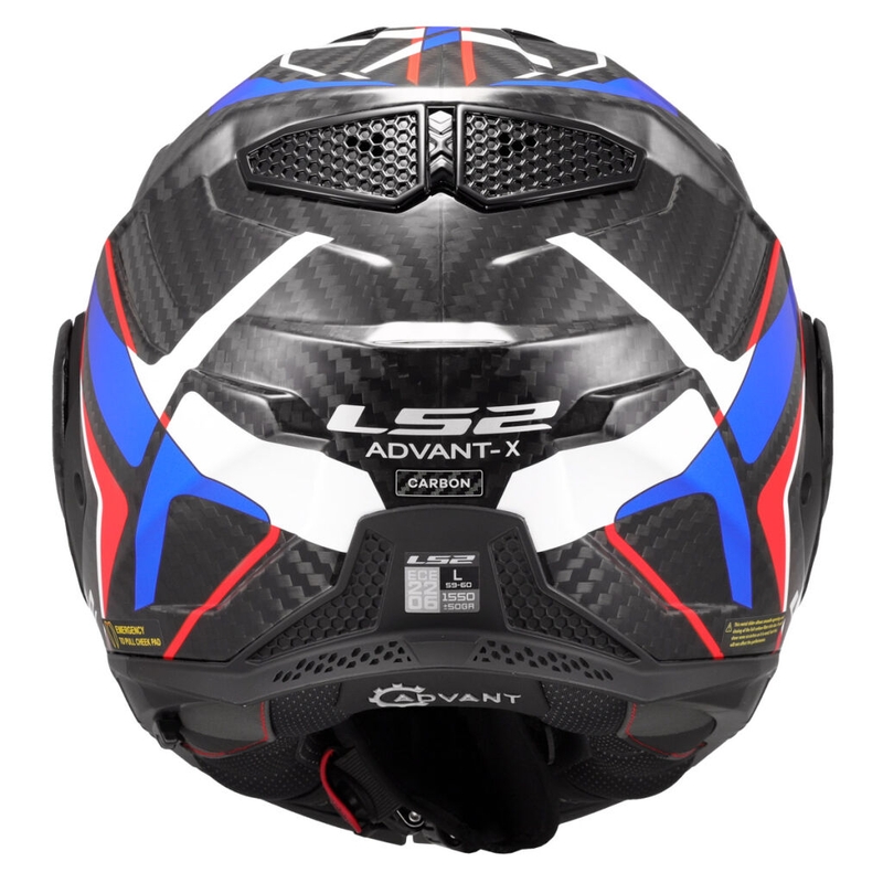 Casca moto LS2 FF901 Advant XC Future II alb-albastru