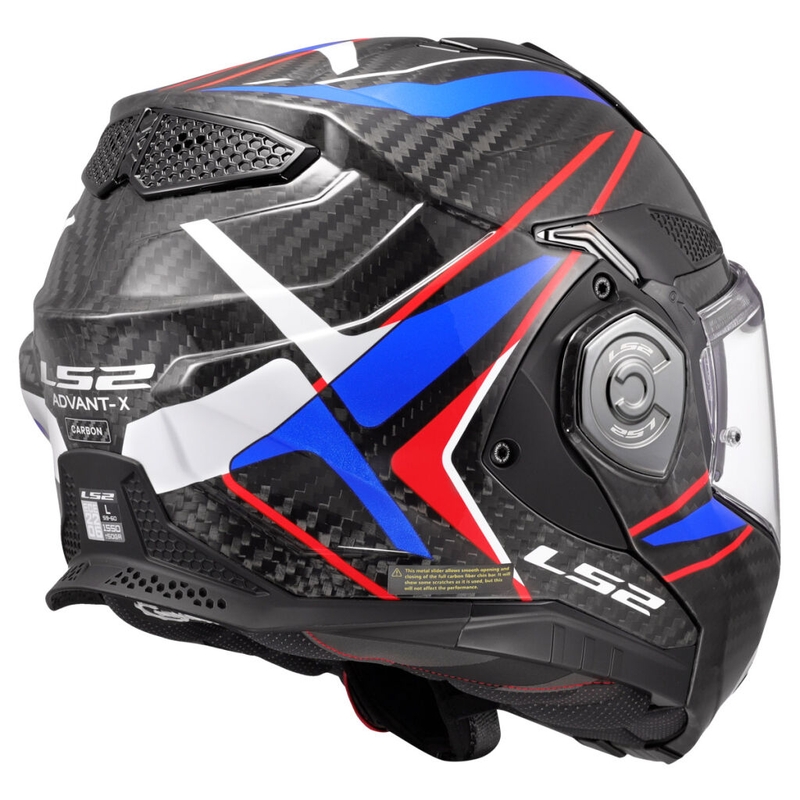 Casca moto LS2 FF901 Advant XC Future II alb-albastru