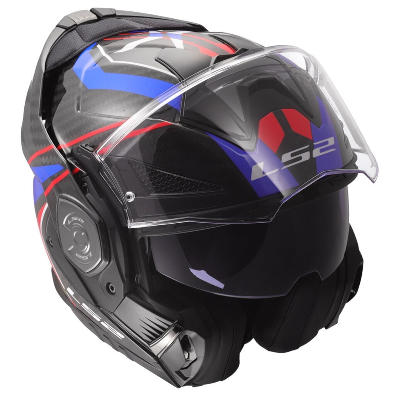 Casca moto LS2 FF901 Advant XC Future II alb-albastru