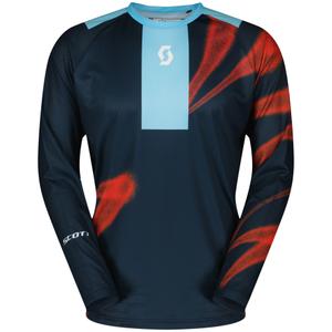 Tricou motocross SCOTT EVO Dirt albastru-rosu