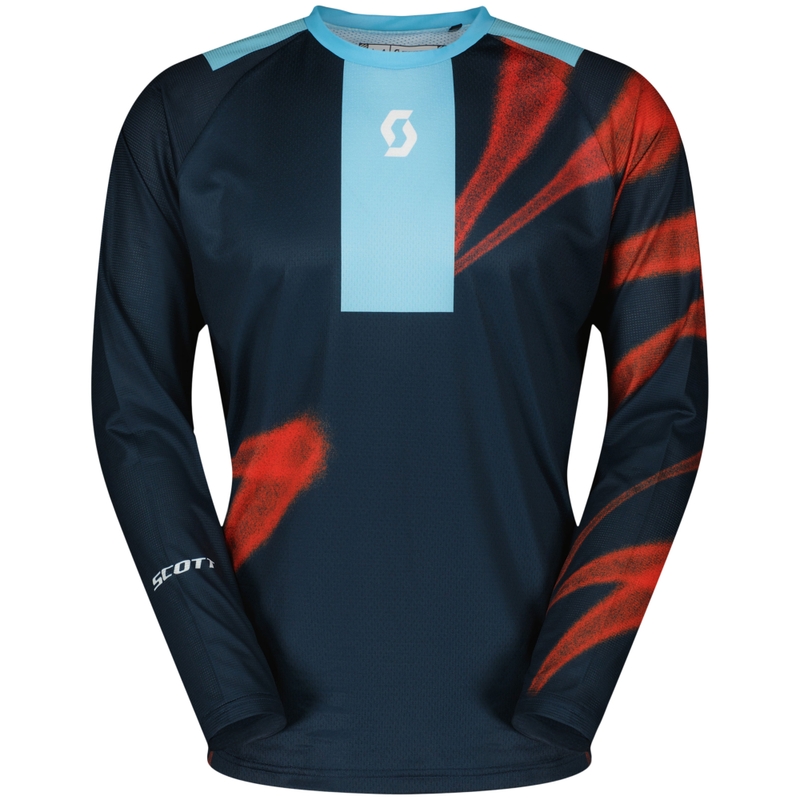 Tricou motocross SCOTT EVO Dirt albastru-rosu lichidare