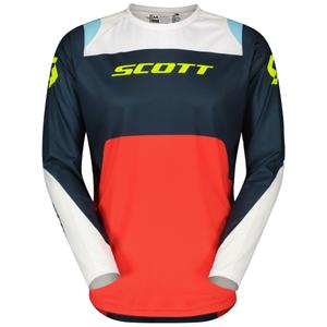 Tricou motocross SCOTT EVO Race albastru-rosu