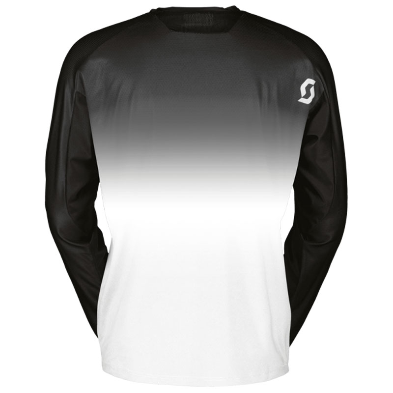 Tricou motocross SCOTT EVO Swap alb-negru lichidare