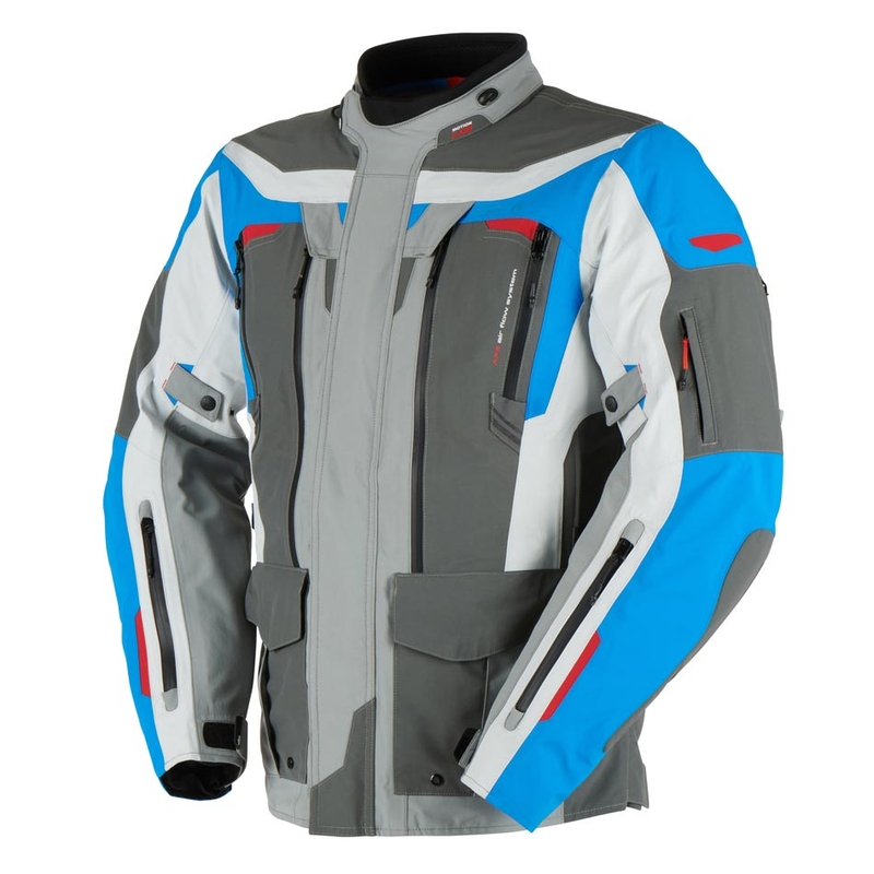Jachetă de motocicletă Furygan Voyager albastru-gri-albastru-antracit lichidare