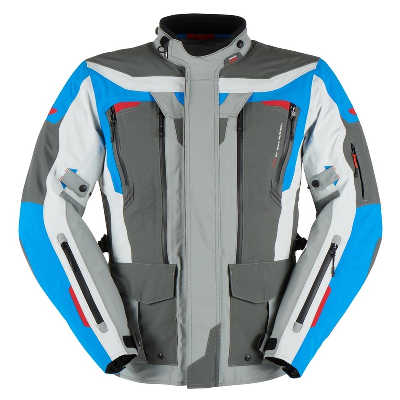 Jachetă de motocicletă Furygan Voyager albastru-gri-albastru-antracit lichidare
