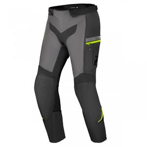 Pantaloni moto Shima Alpha negru-gri-galben fluo