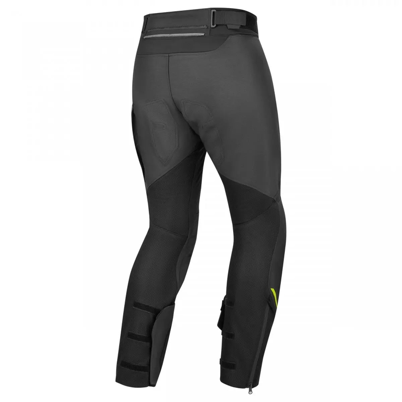 Pantaloni moto Shima Alpha negru-gri-galben fluo