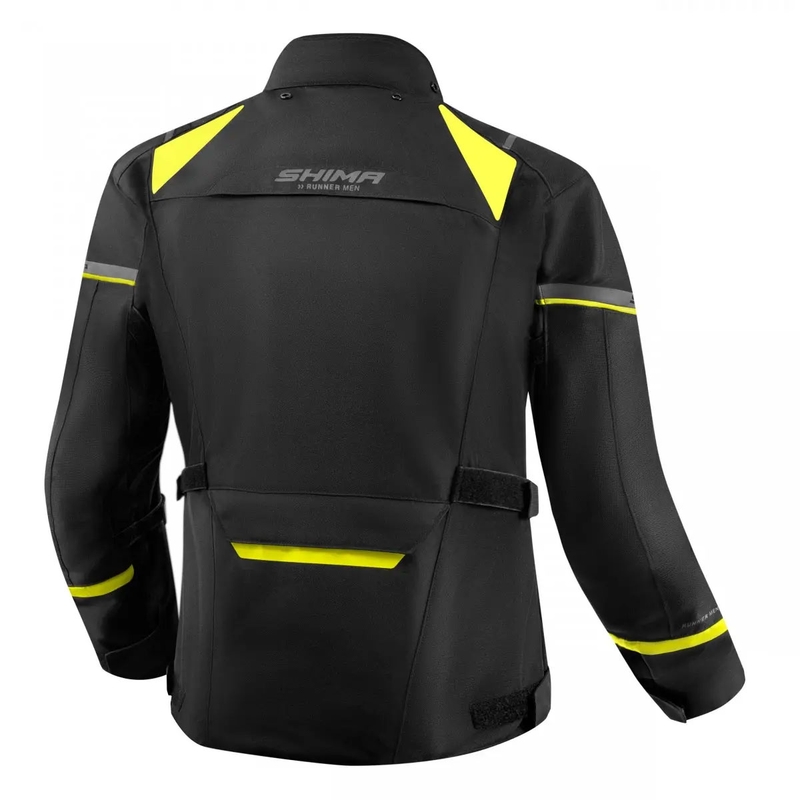 Geacă moto Shima Runner negru-galben fluo