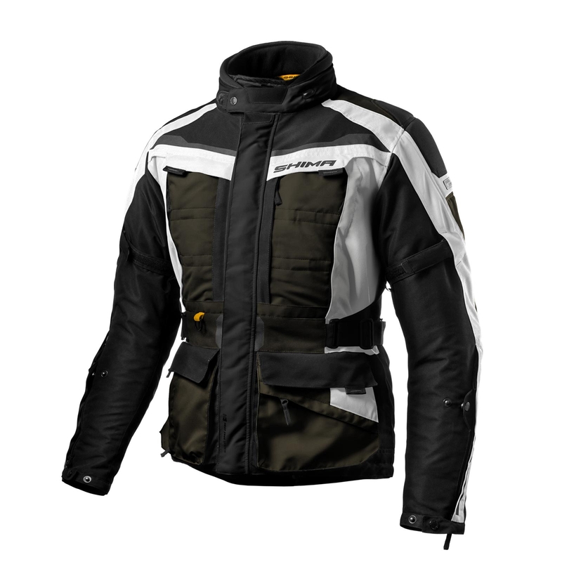 Jachetă moto Shima Horizon kaki verde-gri-negru