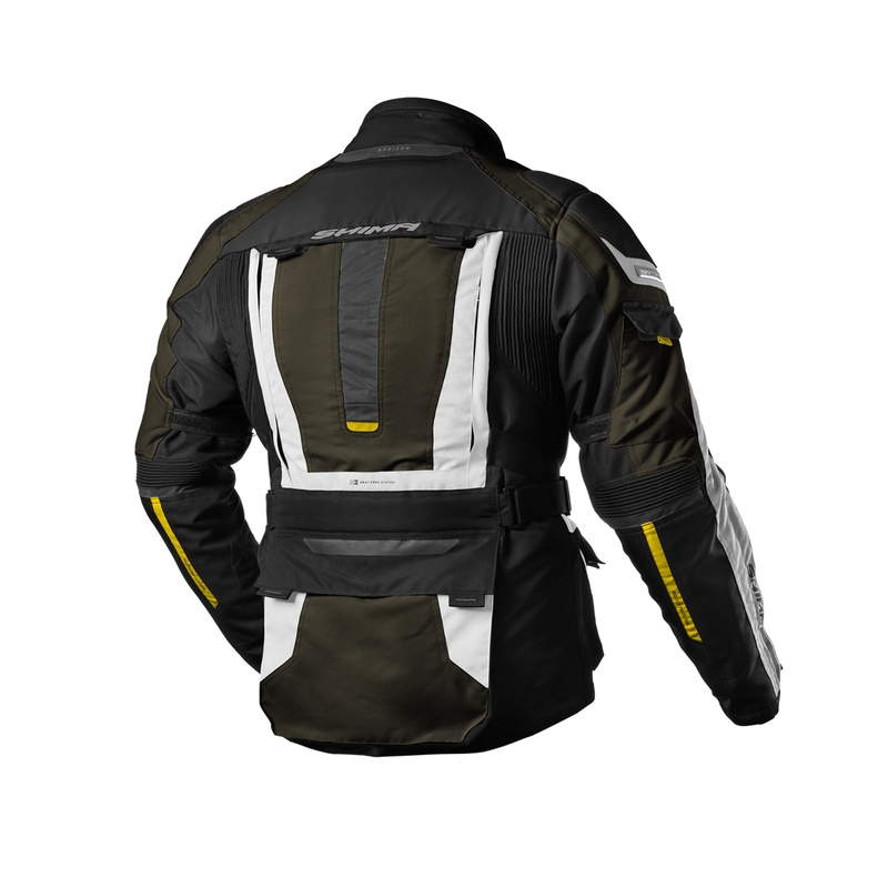 Jachetă moto Shima Horizon kaki verde-gri-negru