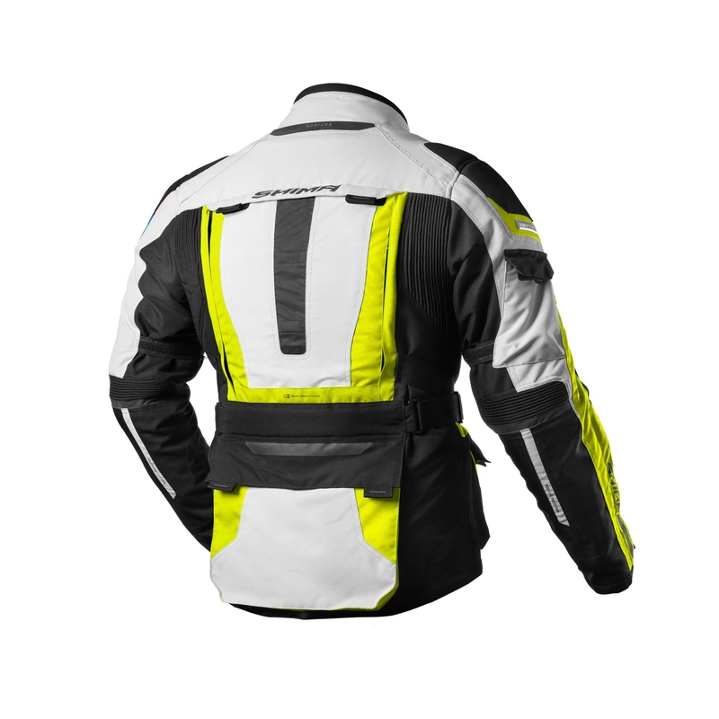 Jachetă de motocicletă Shima Horizon galben-gri-negru fluo